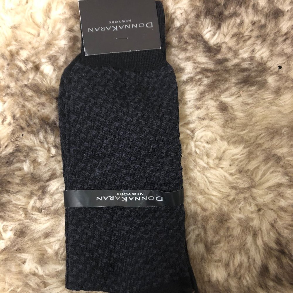 2 pairs of Donna Karan Men's Dress Socks